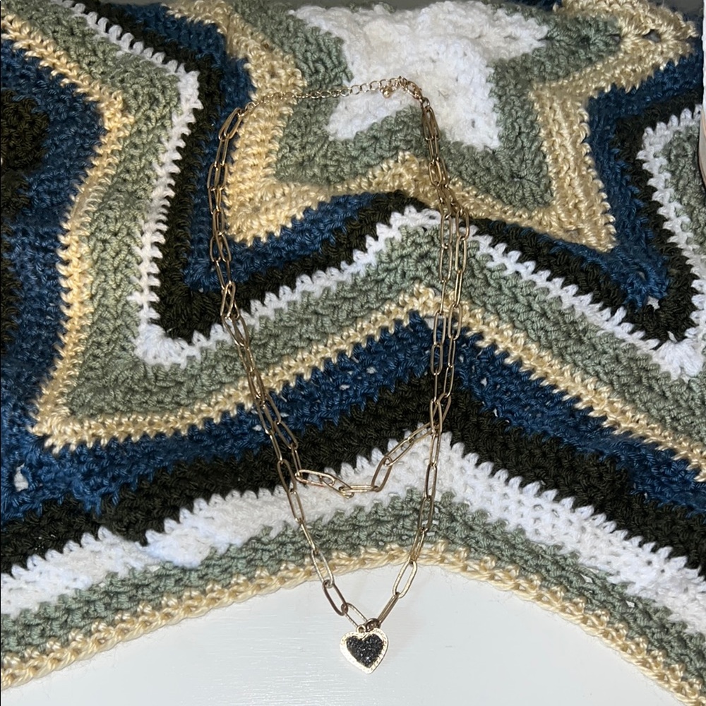 Gold Heart Pendant Necklace